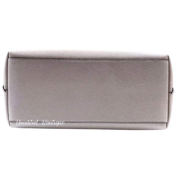 MICHAEL KORS Karson Pearl Grey Leather Tote Bag - Picture 6 of 10